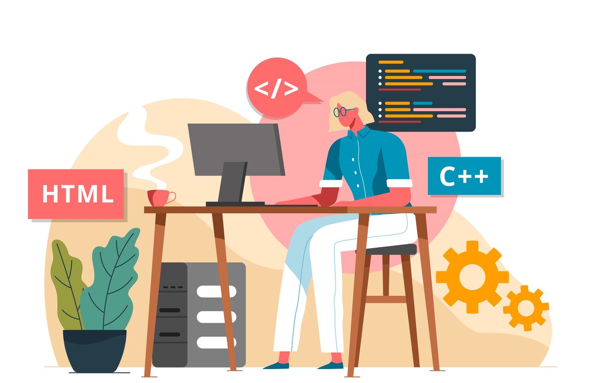 Web development and design workspace